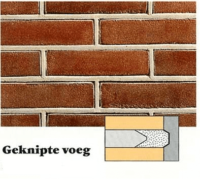 voorbeeld geknipte voeg, te plaatsen door PostmaRenovatie.nl